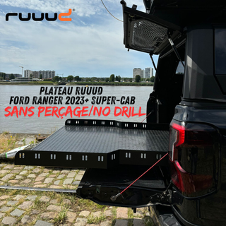 Schiebeplateau RUUUD Ford Ranger 2023+ SUPER-CAB | Installation Ohne Bohren - Xperts 4x4