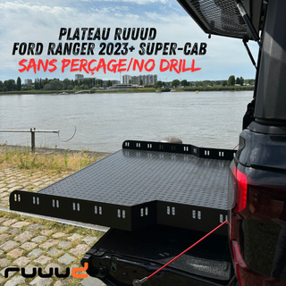 Schiebeplateau RUUUD Ford Ranger 2023+ SUPER-CAB | Installation Ohne Bohren - Xperts 4x4