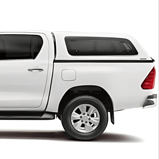 Hardtop Aeroklas Stylish Toyota Hilux DC 2016+ | Klappfenster Aeroklas 040: White (Weiß) 304130300219-040 Xperts4x4