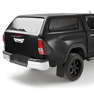 Hardtop Aeroklas Stylish Toyota Hilux DC 2016+ | Klappfenster Aeroklas 218: Black (Schwarz) 304130300219-218 Xperts4x4