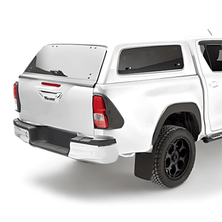 Hardtop Aeroklas Stylish Toyota Hilux DC 2016+ | Klappfenster Aeroklas 089: Pearl White (Perlweiß) 304130300219-089 Xperts4x4