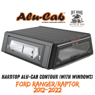 Hardtop Alu-Cab Contour Ford Ranger/Raptor 2012 bis 2022 Alu-Cab Extra Cab / Mit verglasten Seitenfenstern AC-C2-X-FR12-W Xperts4x4