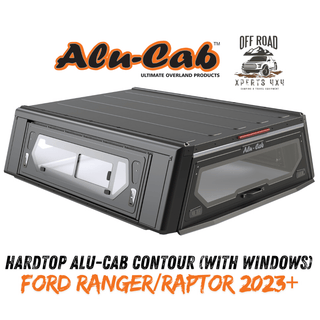 Hardtop Alu-Cab Contour Ford Ranger/Raptor 2023+ Alu-Cab Extra Cab / Mit verglasten Seitenfenstern AC-C2-X-FR22-W Xperts4x4