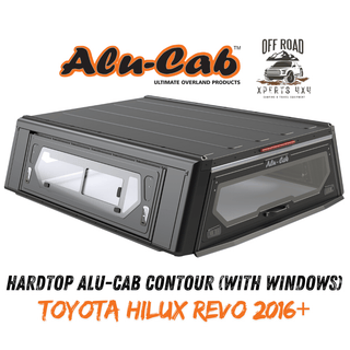 Hardtop Alu-Cab Contour Toyota Hilux 2016 bis Present Alu-Cab Extra Cab / Mit verglasten Seitenfenstern AC-C2-X-TH16-W Xperts4x4