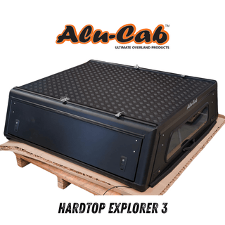 Hardtop Alu-Cab Explorer 3 Toyota Hilux 2005 bis 2015 - Schwarz Alu-Cab Double Cab / Glatt AC-C-D-TH05-E-BS Xperts4x4