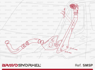 Snorkel Bravo 4x4 - Mercedes Sprinter 2006-2018 Bravo Snorkel SMSR Xperts4x4