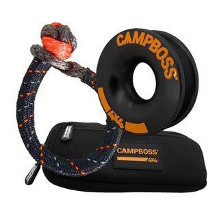 Ring+Flexibler Schäkel 10.000kg | CAMPBOSS 4X4 Campboss 4x4 Schwarz A4A-BR-BK Xperts4x4