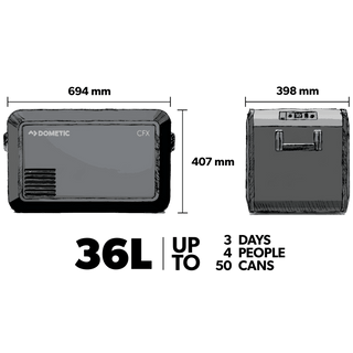 Dometic CFX3 35 - Kühlbox 36L | Leistungsstarker Kompressor - Xperts 4x4