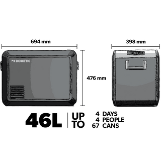 Tragbare Kühlbox Dometic CFX3 45 - 46L - Hochleistungskompressor - Xperts 4x4