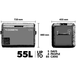 Kühlschrank Dometic CFX3 55 - 55 L | Hohe Leistung Off-Road - Xperts 4x4