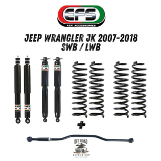 Fahrwerk Jeep Wrangler JK | EFS ELITE | +40mm/+75mm EFS JK 3-türig = Diesel (SWB) / +40mm / Vorne = 0-40kg | Hinten = 0-100kg 010.JJK07CD-K40 + 010.10-1055 Xperts4x4