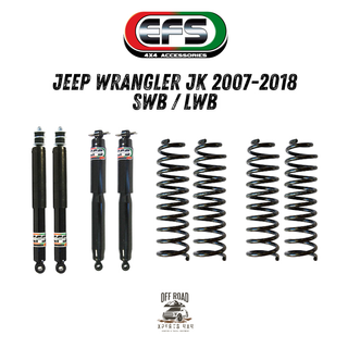 Fahrwerk Jeep Wrangler JK | EFS ELITE | +40mm/+75mm EFS JK 3-türig = Diesel (SWB) / +40mm / Vorne = 0-40kg | Hinten = 0-100kg (OHNE PANHARD-BAR) 010.JJK07CD-K40 Xperts4x4