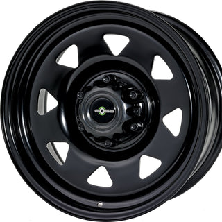 Felge Stahl Land Rover Defender 90/110/130 | GOSS GOSS 7 X 16 ENTRAXE 5 X 165.1 DEPORT 11 (TRIANGULAR BLACK) RA326BK Xperts4x4