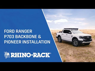 Kit Modularer Dachträger Rhinorack mit Backbone für Ford Ranger Raptor 2023 NEW GEN & Volkswagen Amarok 2023