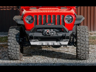 Installation von Stoßstangen Vorne RIVAL mit LED-Leuchten - Jeep Wrangler JK/JL/JT