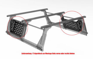 Option Platte Molle für Multi-Rack Ausziehbar Extra Cab Rhinorack Vorne Links + Hinten Rechts 55-01-0130 Xperts4x4