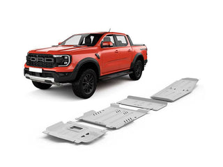 Kompletter Satz Schutzvorrichtungen Ford Ranger/Raptor 2023+ | RIVAL Aluminium 6mm RIVAL RAPTOR 3.0L V6 Benzin RI2333.1885.1.6 + RI2333.1886.1.6 + RI2333.1887.1.6 + RI2333.1889.1.6 Xperts4x4