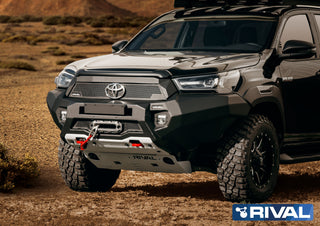 Stoßstangen Front Rival Toyota Hilux 2021 a Present | Leicht und robust RIVAL MIT LED 2D.5722.1 + 2D.0041.1 Xperts4x4