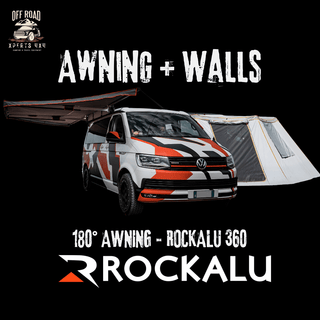 Markise 180° + Seitenwände - ROCKALU 360 | Selbsttragend Rockalu Mit Seitenwände Seitlich ROCK360+ROCK005 Xperts4x4