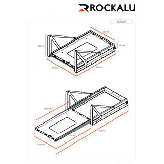 Schiebe-/Kippplatte ROCKALU für Kühlschränke (850x530mm) Rockalu ROCK850 Xperts4x4