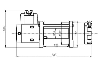 Seilwinde T-MAX ATW-6000 | 2720 Kg | 12V - Stahlkabel T-MAX 312.ATW6000 Xperts4x4