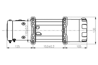 Seilwinde T-MAX ATW-6000 | 2720 Kg | 12V - Plasma-Kabel T-MAX 312.ATW6000-P Xperts4x4