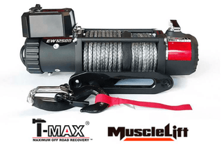 Seilwinde T-MAX Muscle Fit MW12500 | 5665 Kg | 12V | Kabel Synthetik/Plasma T-MAX 312.MW12500-P Xperts4x4