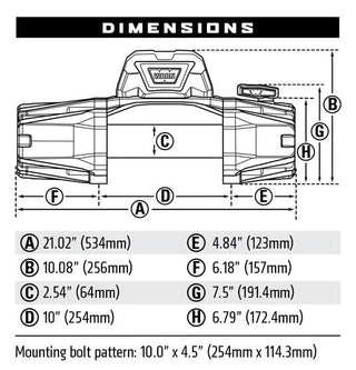 Seilwinde WARN VR-EVO 12 | 5.4 Tonnen | 12V | Stahl Warn 103254 Xperts4x4