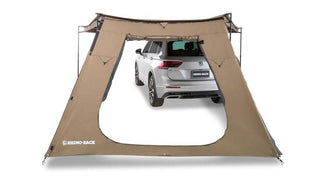 Trapezförmige Wand/Wand mit Tür - Markise Batwing/Sunseeker RHINORACK auf Xperts4x4 Zubehör 4x4 Off-Road