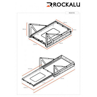 ROCKALU Schiebe-/Kippplatte für Kühlschrank (750x430mm) auf Xperts4x4 Zubehör 4x4 Off-Road