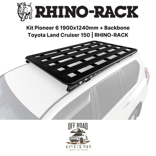 Kit Modularer Dachträger 1900x1240mm mit Backbone | Toyota Land Cruiser 150 | RHINO-RACK auf Xperts4x4 Zubehör 4x4 Off-Road