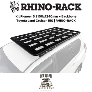 Kit Modularer Dachträger 2100x1240mm mit Backbone | Toyota Land Cruiser 150 | RHINO-RACK auf Xperts4x4 Zubehör 4x4 Off-Road