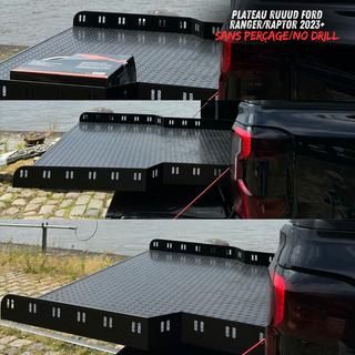 Schiebeplateau RUUUD Ford Ranger/Raptor 2023+ NEXT GEN (Ohne Bohren) bei Xperts4x4 Zubehör 4x4 Off-Road