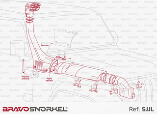 Snorkel Bravo 4x4 - Jeep Wrangler JL auf Xperts4x4 Zubehör 4x4 Off-Road