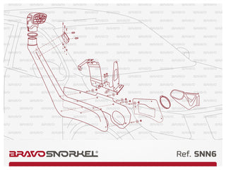 Snorkel Bravo 4x4 - Nissan Navara D23 NP300 2015+ auf Xperts4x4 Zubehör 4x4 Off-Road