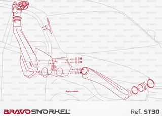 Snorkel Bravo 4x4 - Toyota Hilux Revo 2015+ auf Xperts4x4 Zubehör 4x4 Off-Road