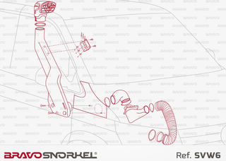 Snorkel Bravo 4x4 - Volkswagen Transporter T5/T6 auf Xperts4x4 Zubehör 4x4 Off-Road