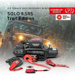 Seilwinde COMEUP SOLO 9.5 RS 12V - 4 309 kg - Synthetisches Kabel auf Xperts4x4 Zubehör 4x4 Off-Road